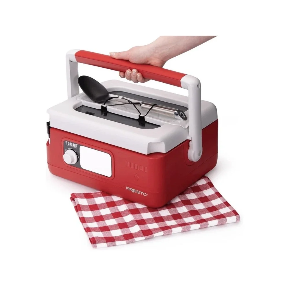 Presto Nomad Traveling 6-Quart Slow Cooker (Red) 06011